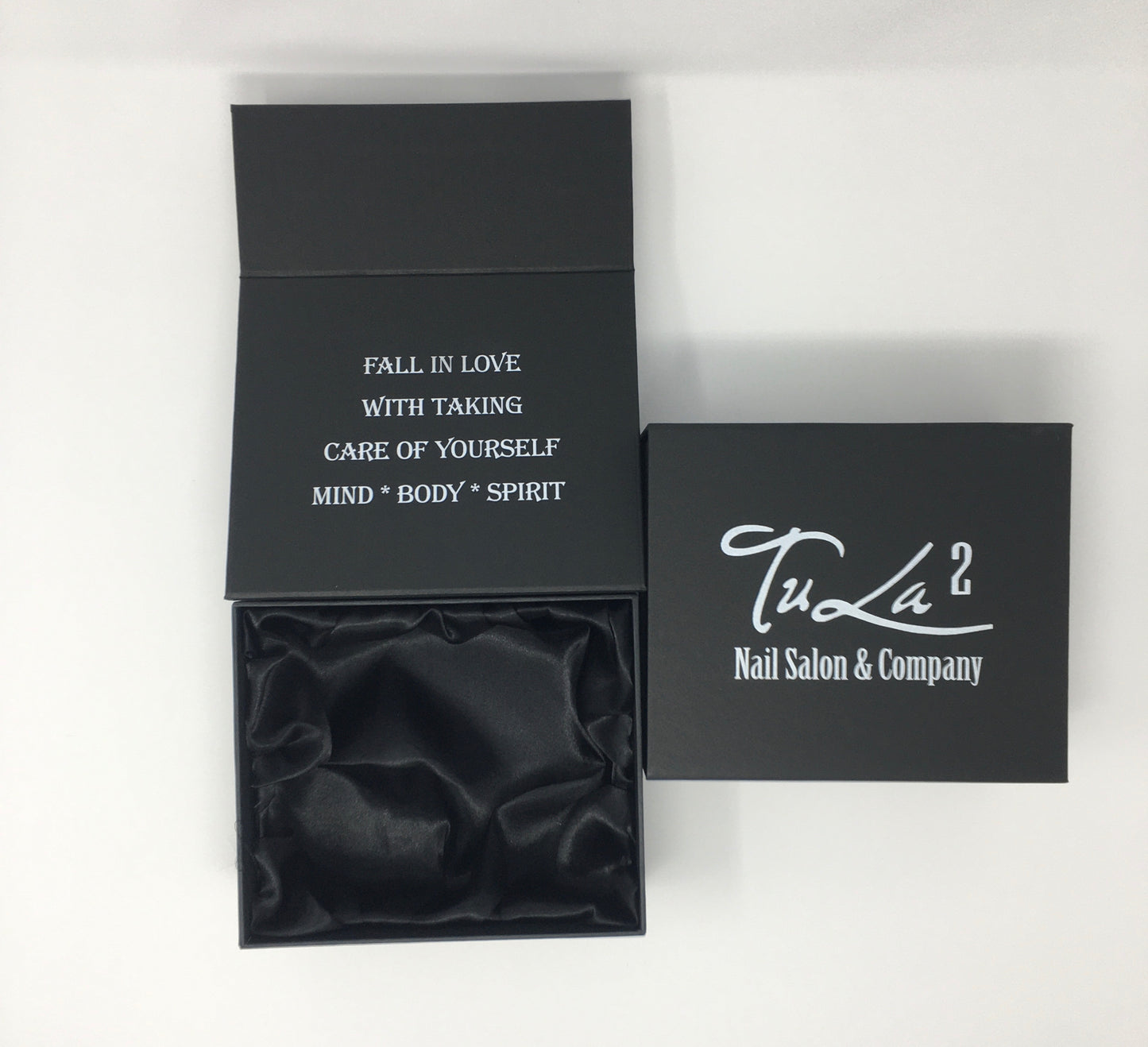 Small Black Tu La 2 Logo Gift Box