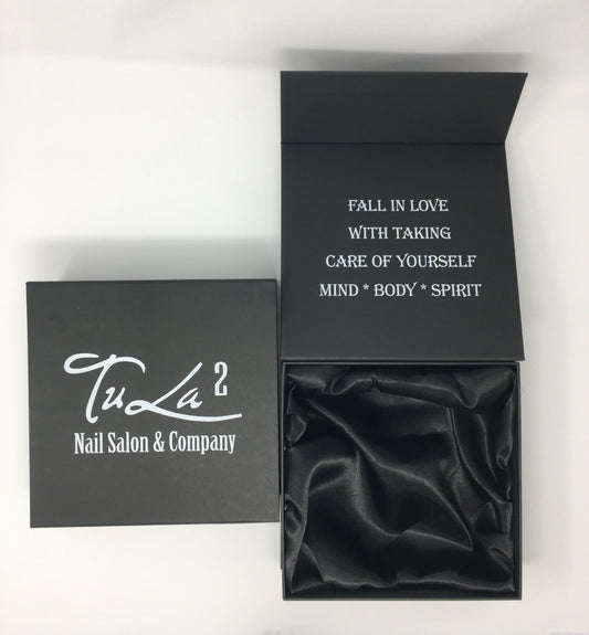 Large Black Tu La 2 Logo Gift Box