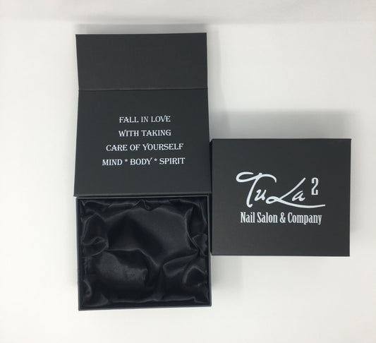 Small Black Tu La 2 Logo Gift Box