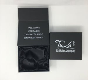 Small Black Tu La 2 Logo Gift Box