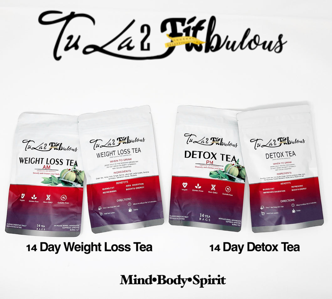 TU LA 2 FITBULOUS DETOX & CAFFEINE FREE WEIGHT LOSS TEA